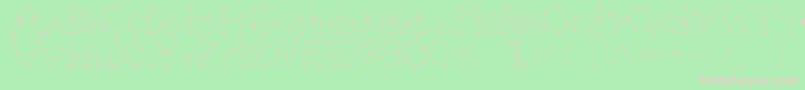 フォントPinho – 緑の背景にピンクのフォント
