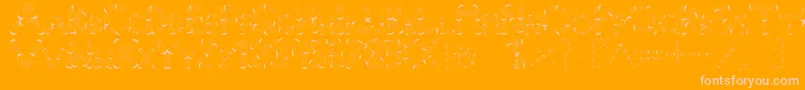 Pinho Font – Pink Fonts on Orange Background