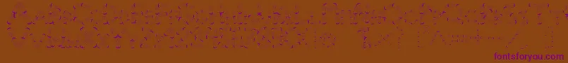 Pinho Font – Purple Fonts on Brown Background