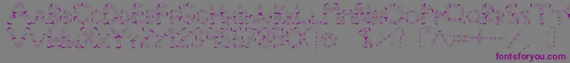 Шрифт Pinho – фиолетовые шрифты на сером фоне