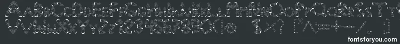Pinho Font – White Fonts on Black Background