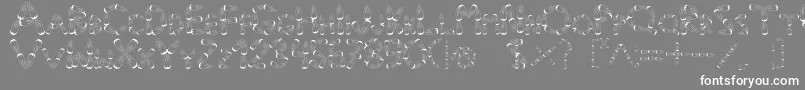 Шрифт Pinho – белые шрифты на сером фоне