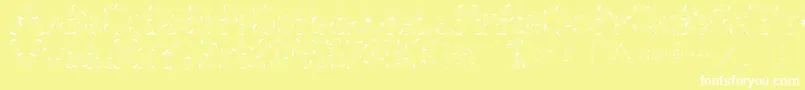 Czcionka Pinho – białe czcionki na żółtym tle