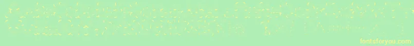 Czcionka Pinho – żółte czcionki na zielonym tle