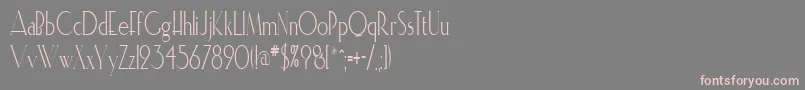 ElisiacondensedRegular Font – Pink Fonts on Gray Background
