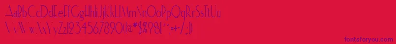 ElisiacondensedRegular Font – Purple Fonts on Red Background