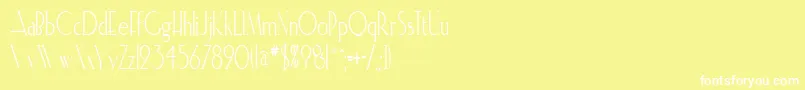 ElisiacondensedRegular Font – White Fonts on Yellow Background