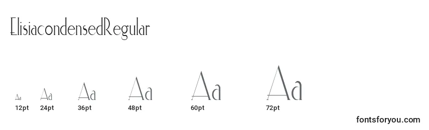ElisiacondensedRegular Font Sizes