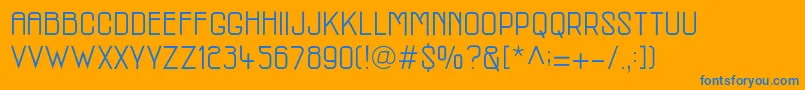 Lisätietoja McmRegular-fontista McmRegular-fontti – siniset fontit oranssilla taustalla