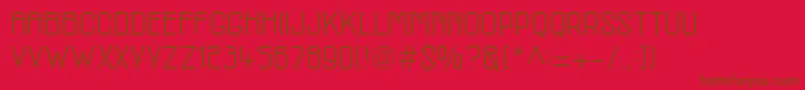 More about McmRegular Font McmRegular Font – Brown Fonts on Red Background