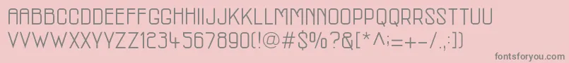 McmRegular-Schriftart – Graue Schriften auf rosa Hintergrund
