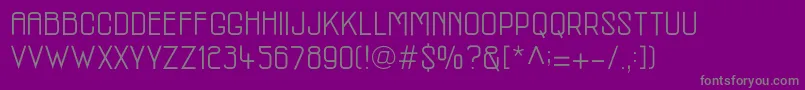 McmRegular Font – Gray Fonts on Purple Background