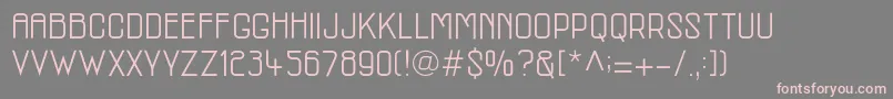 McmRegular-Schriftart – Rosa Schriften auf grauem Hintergrund