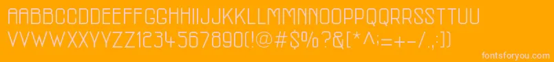 McmRegular Font – Pink Fonts on Orange Background