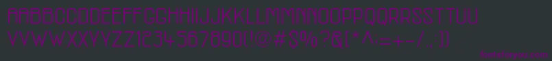 McmRegular Font – Purple Fonts on Black Background