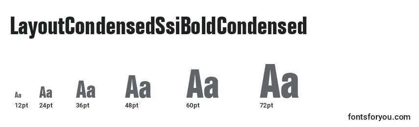 LayoutCondensedSsiBoldCondensed Font Sizes