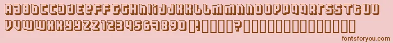 Threh Font – Brown Fonts on Pink Background