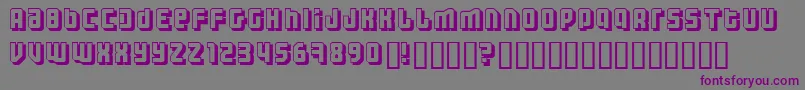 Шрифт Threh – фиолетовые шрифты на сером фоне