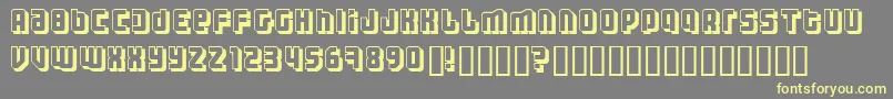 Threh Font – Yellow Fonts on Gray Background