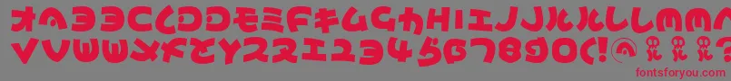 Mynippon Font – Red Fonts on Gray Background