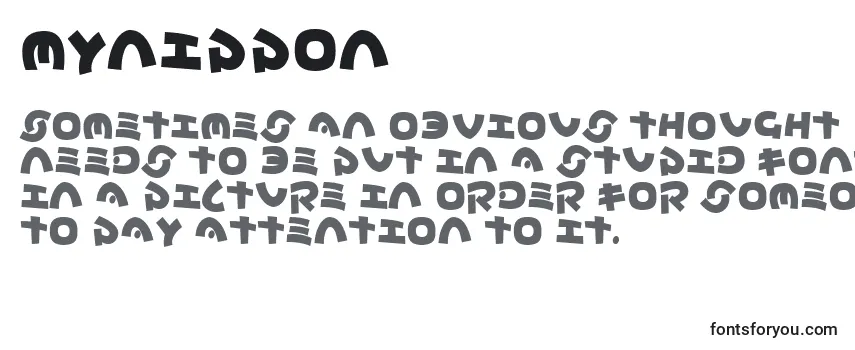 Обзор шрифта Mynippon