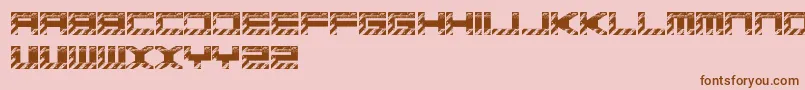 BasicaIndustrialFreePromo Font – Brown Fonts on Pink Background