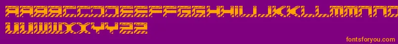 BasicaIndustrialFreePromo Font – Orange Fonts on Purple Background