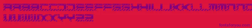 BasicaIndustrialFreePromo Font – Purple Fonts on Red Background