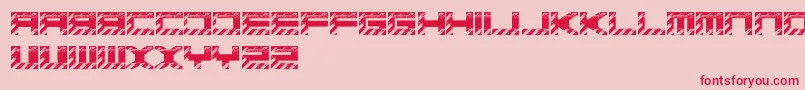 BasicaIndustrialFreePromo Font – Red Fonts on Pink Background