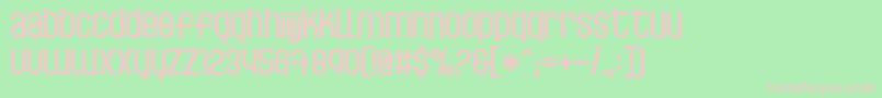 Fishsoup-fontti – vaaleanpunaiset fontit vihreällä taustalla