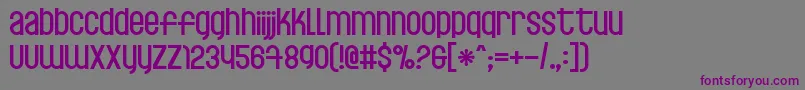 Шрифт Fishsoup – фиолетовые шрифты на сером фоне