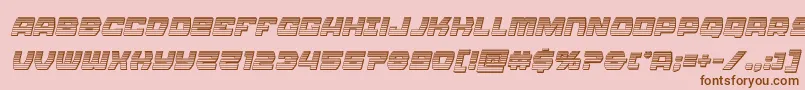 Olympiccarrierchromeital Font – Brown Fonts on Pink Background