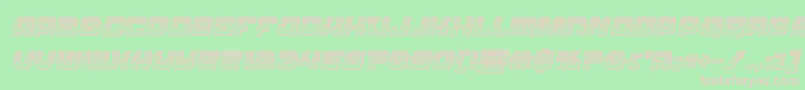 Olympiccarrierchromeital Font – Pink Fonts on Green Background