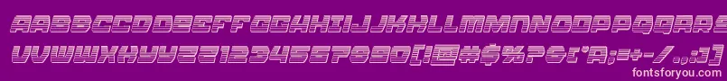 Olympiccarrierchromeital Font – Pink Fonts on Purple Background