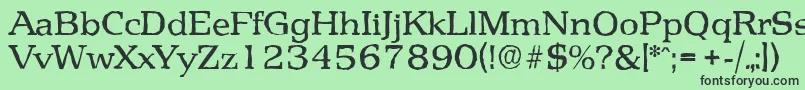 PenthouseantiqueRegular Font – Black Fonts on Green Background