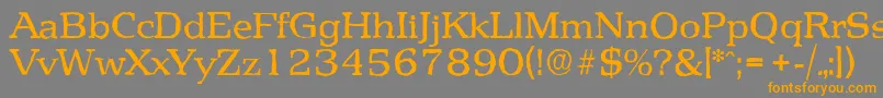 PenthouseantiqueRegular Font – Orange Fonts on Gray Background