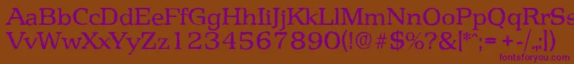 PenthouseantiqueRegular Font – Purple Fonts on Brown Background