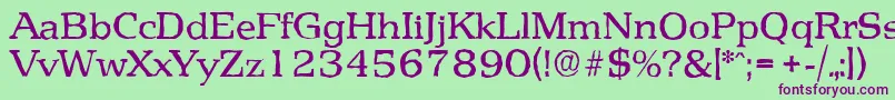 PenthouseantiqueRegular Font – Purple Fonts on Green Background