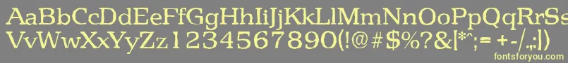 PenthouseantiqueRegular Font – Yellow Fonts on Gray Background