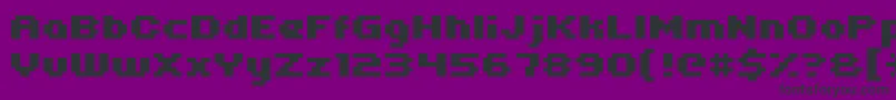 Uni05 63 Font – Black Fonts on Purple Background