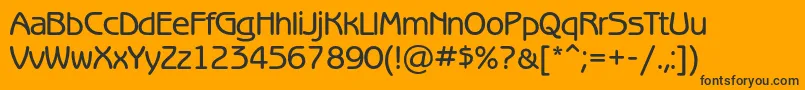 Benguiatgothicmediumc Font – Black Fonts on Orange Background