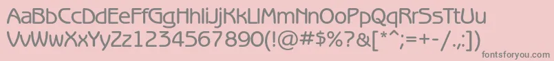 フォントBenguiatgothicmediumc – ピンクの背景に灰色の文字