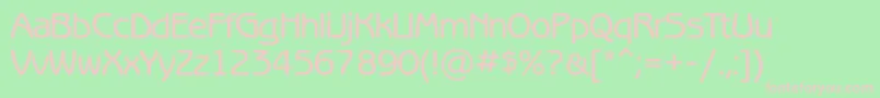 Benguiatgothicmediumc Font – Pink Fonts on Green Background