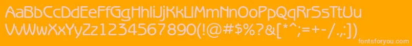 Benguiatgothicmediumc Font – Pink Fonts on Orange Background