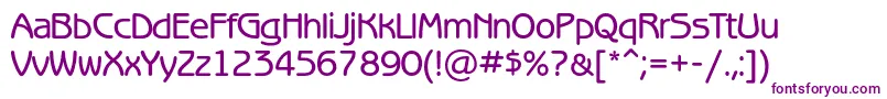 Шрифт Benguiatgothicmediumc – фиолетовые шрифты на белом фоне