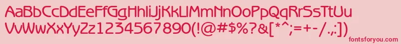 Benguiatgothicmediumc Font – Red Fonts on Pink Background