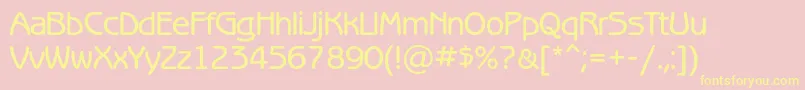 Benguiatgothicmediumc Font – Yellow Fonts on Pink Background