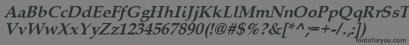 Шрифт Queensbi – чёрные шрифты на сером фоне