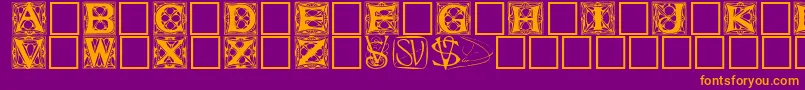 Innisfere Font – Orange Fonts on Purple Background