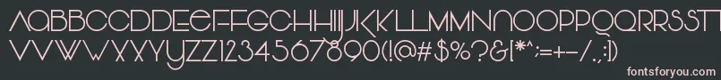 Vonique64 Font – Pink Fonts on Black Background